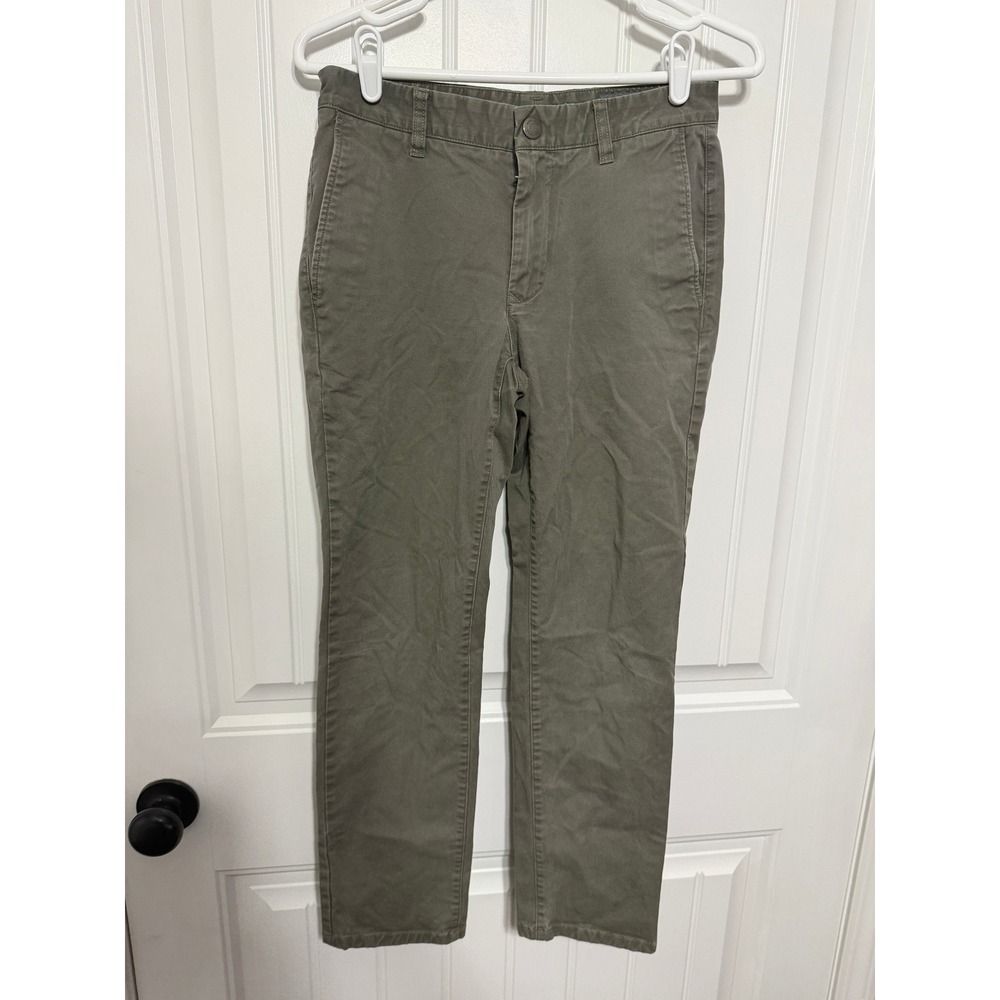 Bonobos Pants Mens 28x28 Chino Straight Leg Flat Front Olive Green EUC